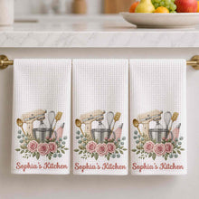 Load image into Gallery viewer, Personalized Kitchen Towel Custom Name Baking Gift for Mom
