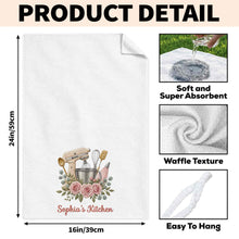Load image into Gallery viewer, Personalized Kitchen Towel Custom Name Baking Gift for Mom
