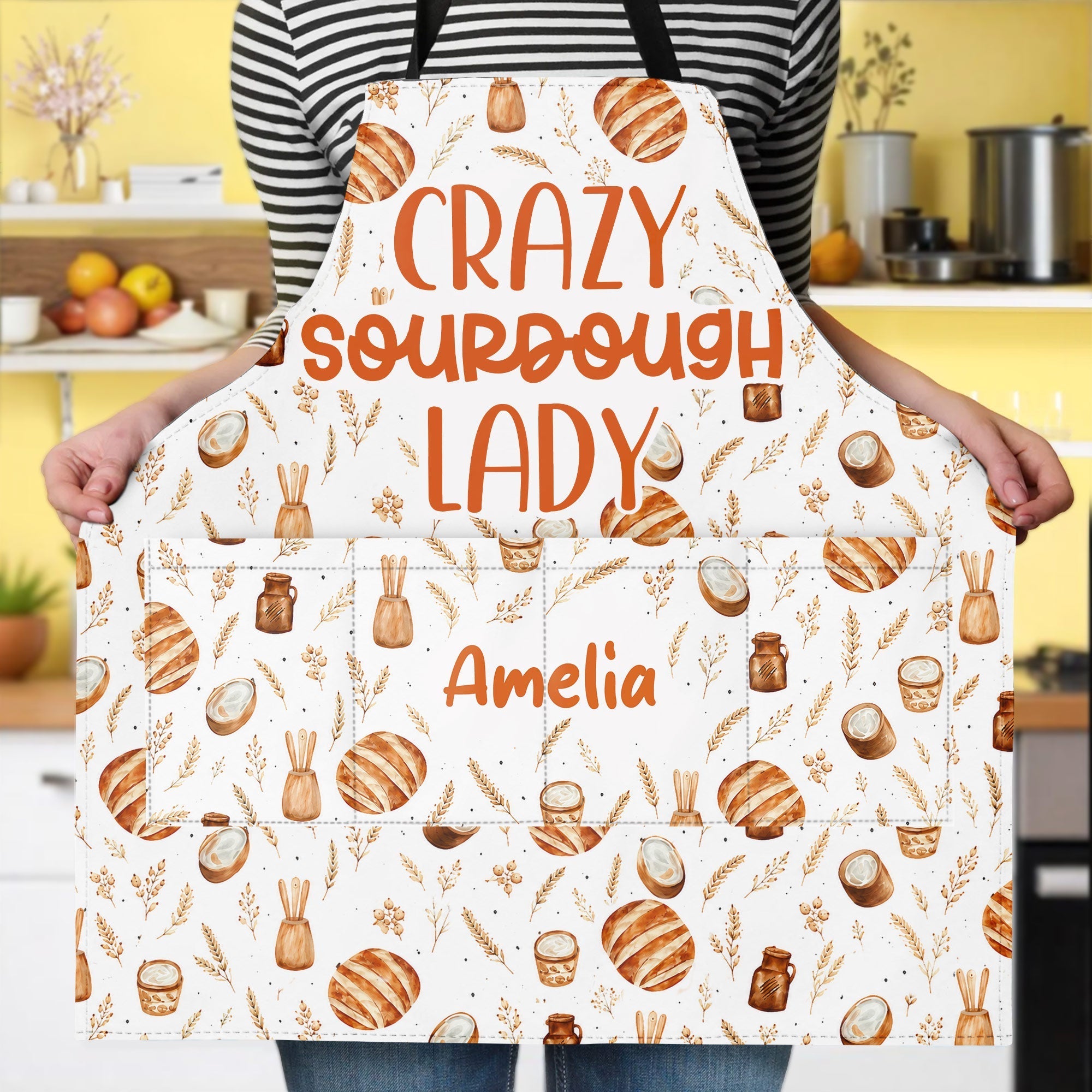 Personalized Cooking Apron Custom Name for Bakers Gift