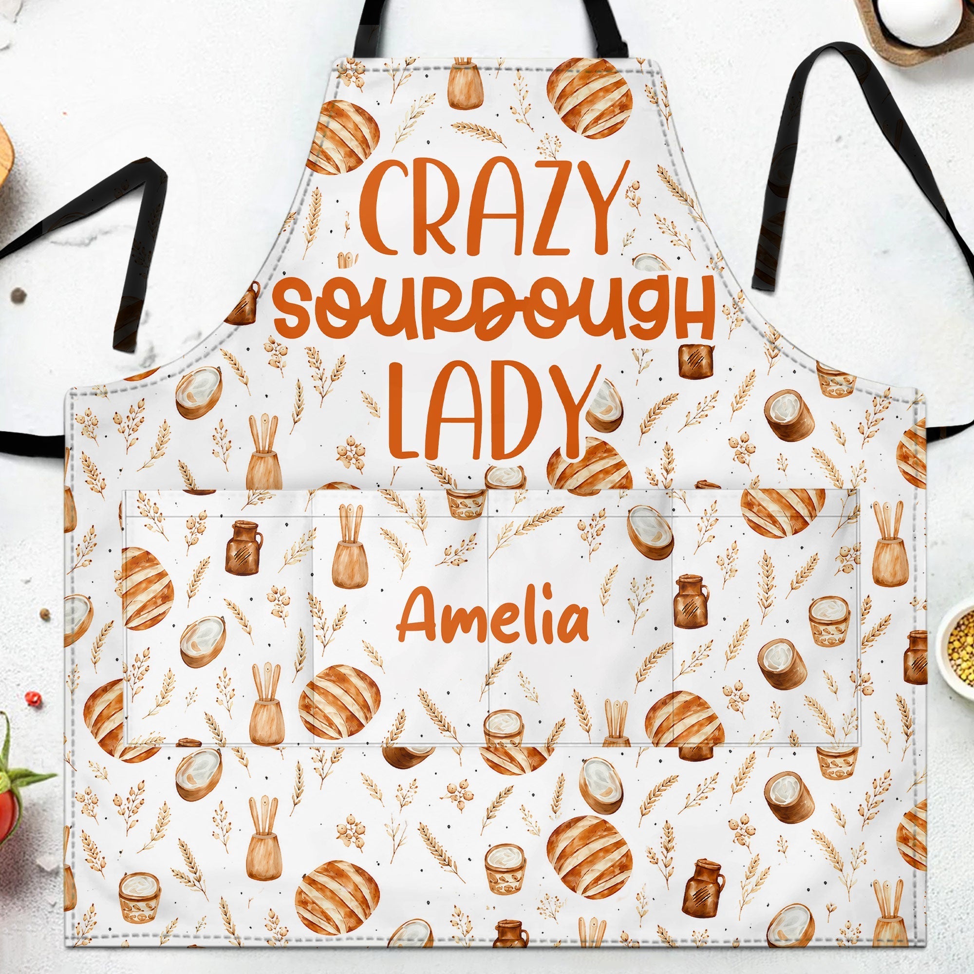 Personalized Cooking Apron Custom Name for Bakers Gift