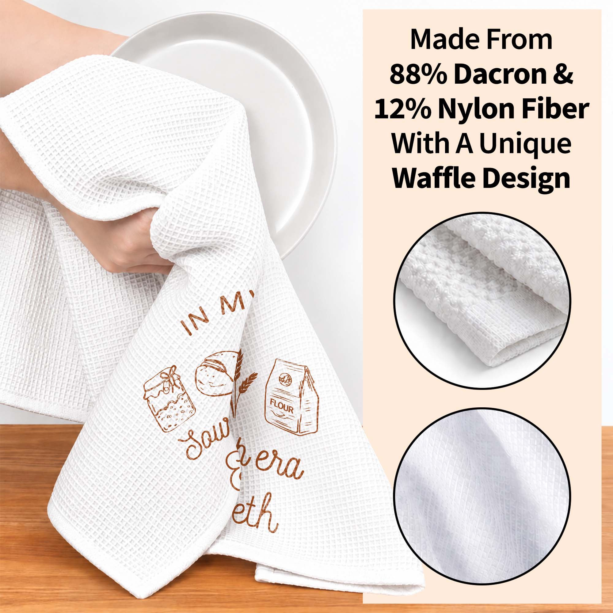 Personalized Kitchen Towel Custom Name Baking Gift for Him/Her