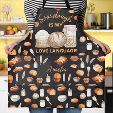 Load image into Gallery viewer, Personalized Apron Sourdough Love Language Custom Gift for Her
