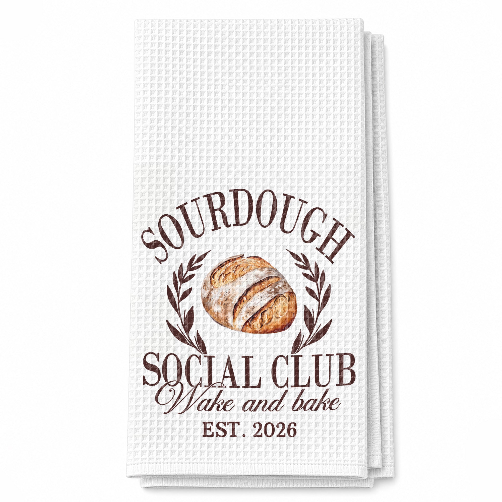 Personalized Kitchen Towel Custom Name Gift for Baking Lovers