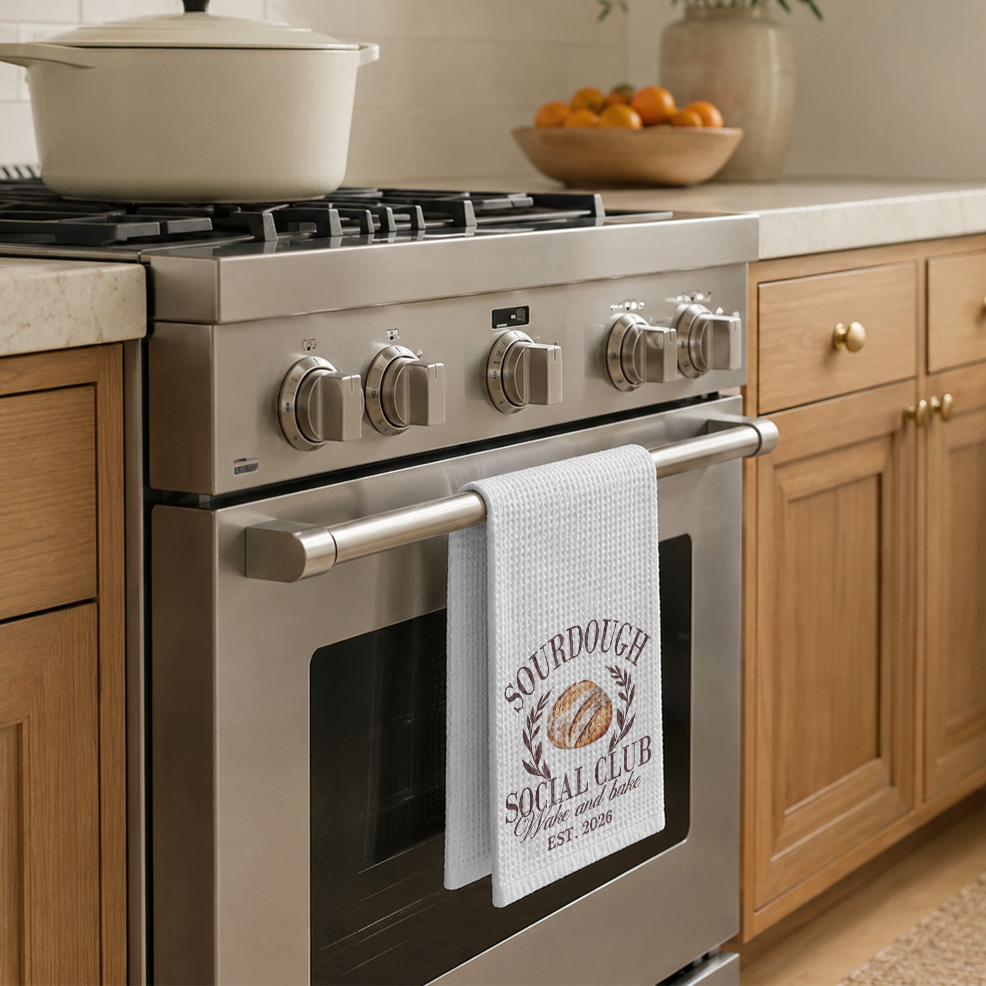 Personalized Kitchen Towel Custom Name Gift for Baking Lovers