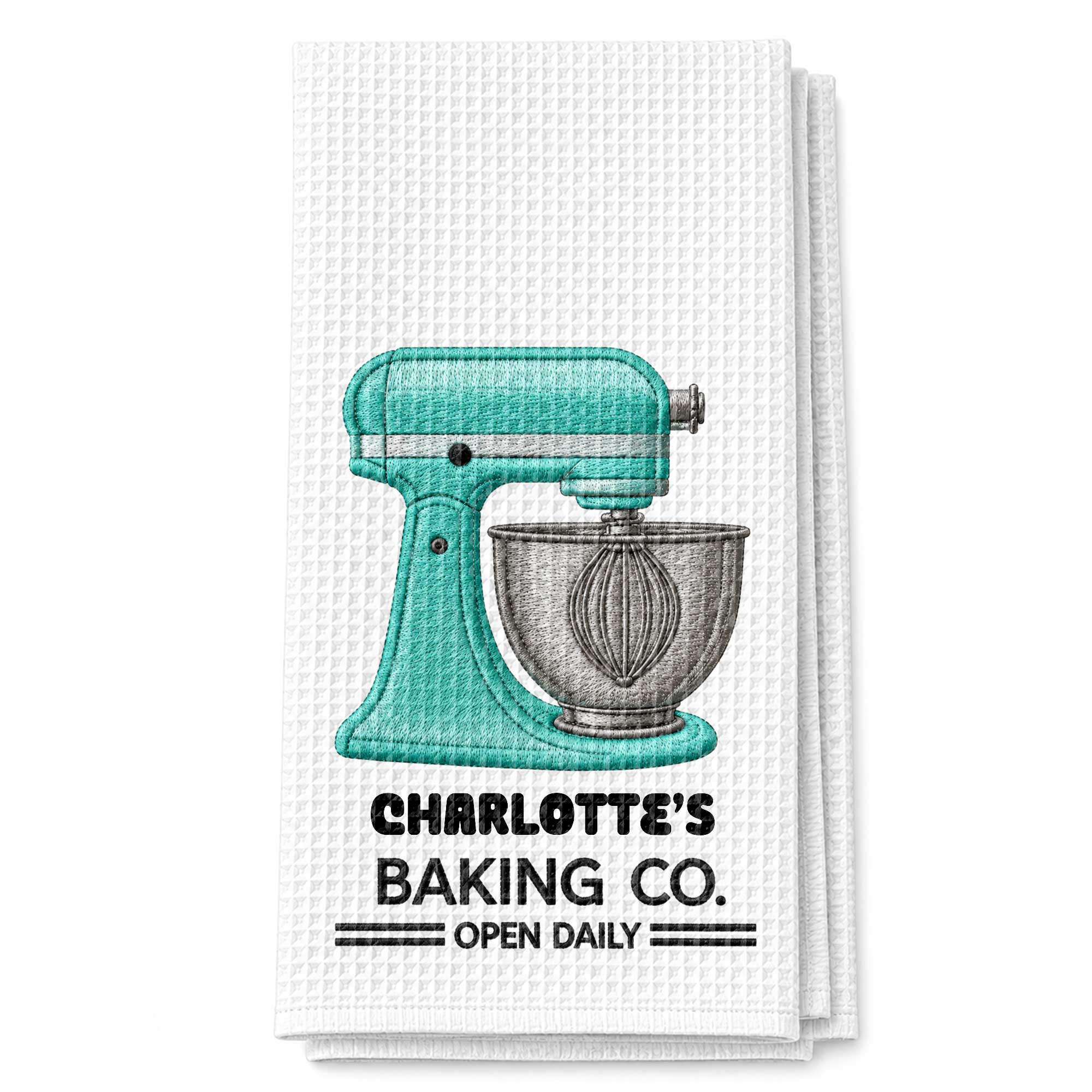 Personalized Kitchen Towel Custom Name Baking Gift for Moms