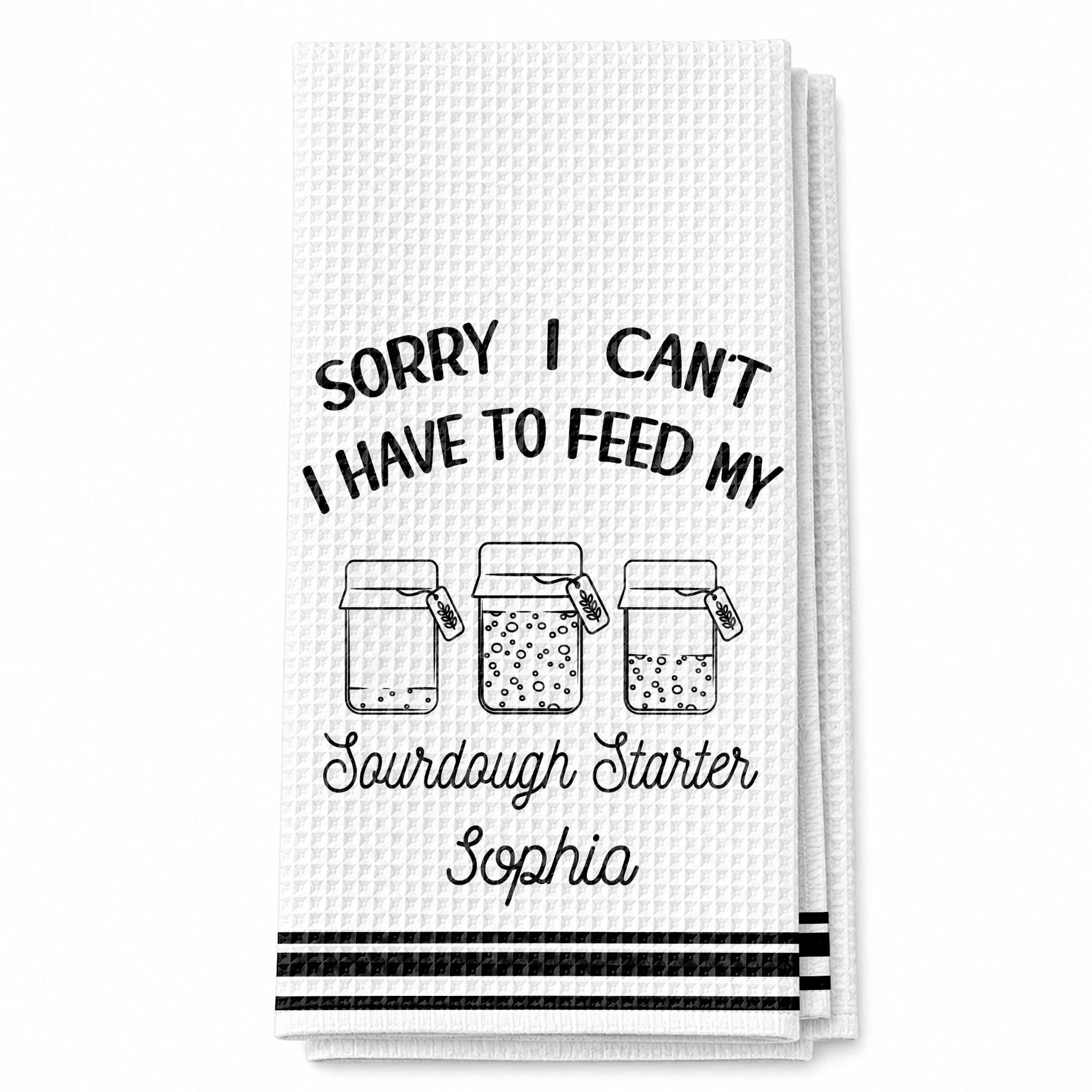 Personalized Kitchen Towel Custom Baking Gift for Mom