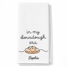 Load image into Gallery viewer, Personalized Minimalist Bread Art Kitchen Towel Gift for Bakers
