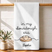 Load image into Gallery viewer, Personalized Minimalist Bread Art Kitchen Towel Gift for Bakers
