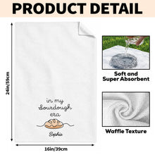 Load image into Gallery viewer, Personalized Minimalist Bread Art Kitchen Towel Gift for Bakers
