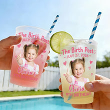 Load image into Gallery viewer, Personalized Frosted Cups Custom Photo Gift for Birthday

