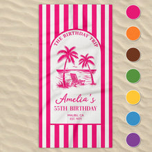 Load image into Gallery viewer, Personalized Beach Towel Custom Name Gift for Best Friends
