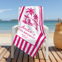 Load image into Gallery viewer, Personalized Beach Towel Custom Name Gift for Best Friends
