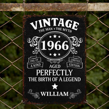Load image into Gallery viewer, Personalized Vintage Metal Sign Custom Name Gift for Dad
