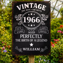 Load image into Gallery viewer, Personalized Vintage Metal Sign Custom Name Gift for Dad
