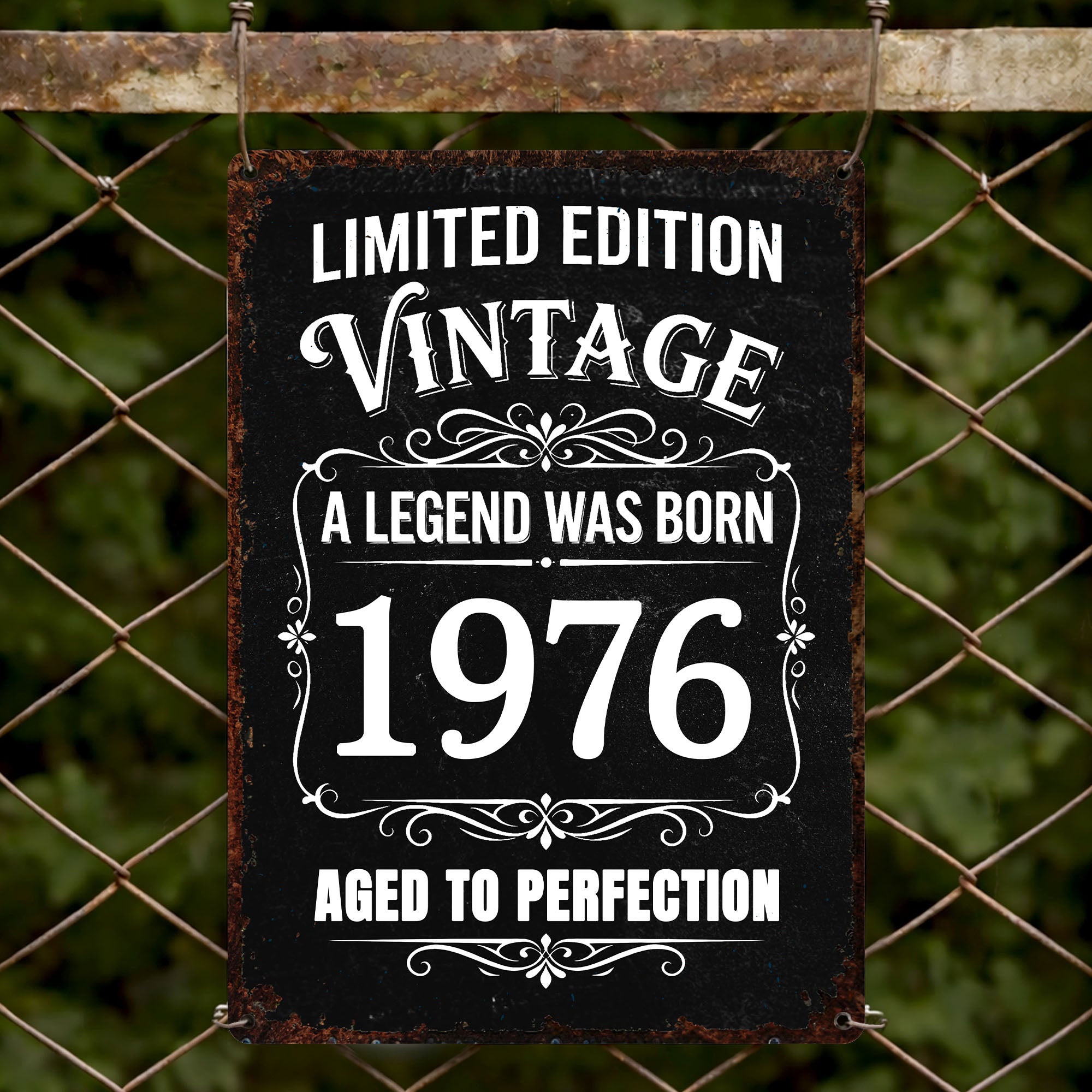 Personalized Vintage Metal Sign Custom Year Gift for Dad