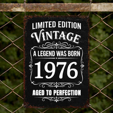 Load image into Gallery viewer, Personalized Vintage Metal Sign Custom Year Gift for Dad
