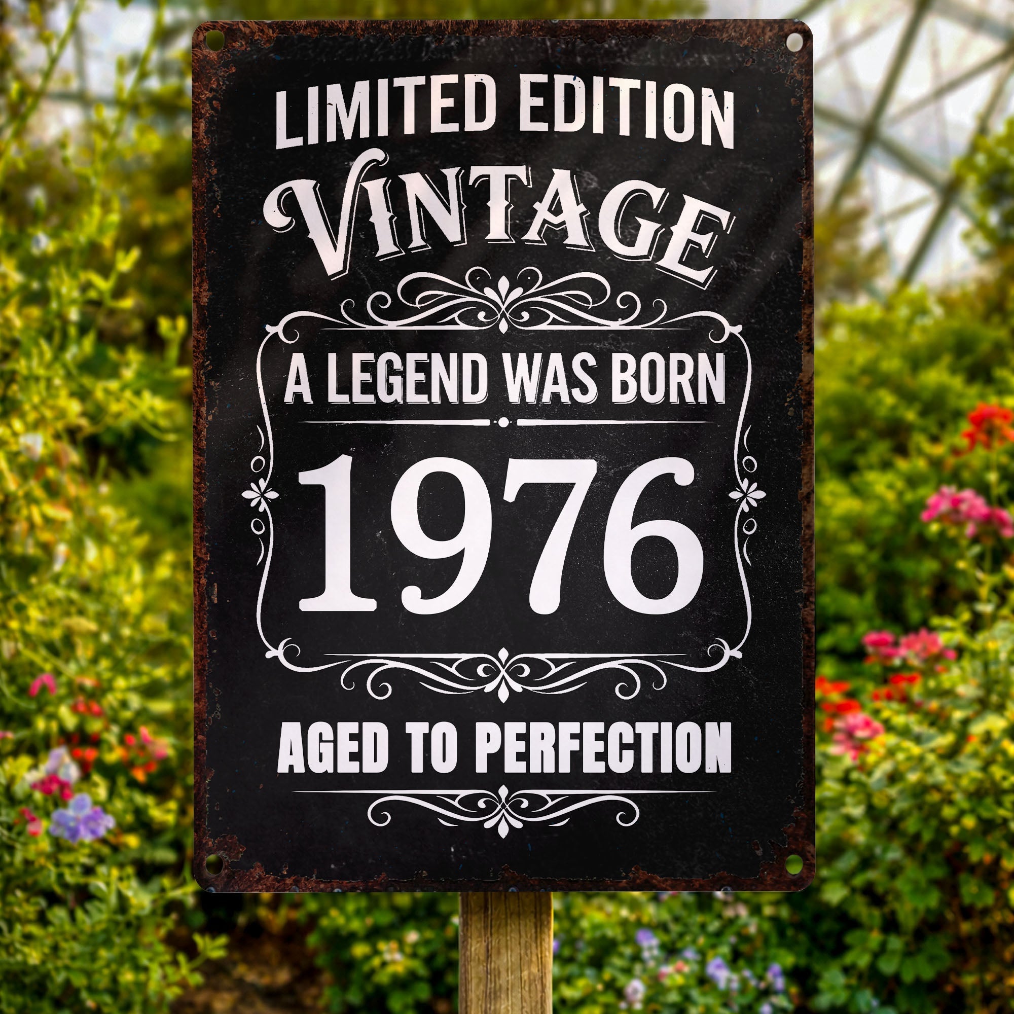 Personalized Vintage Metal Sign Custom Year Gift for Dad