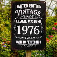 Load image into Gallery viewer, Personalized Vintage Metal Sign Custom Year Gift for Dad
