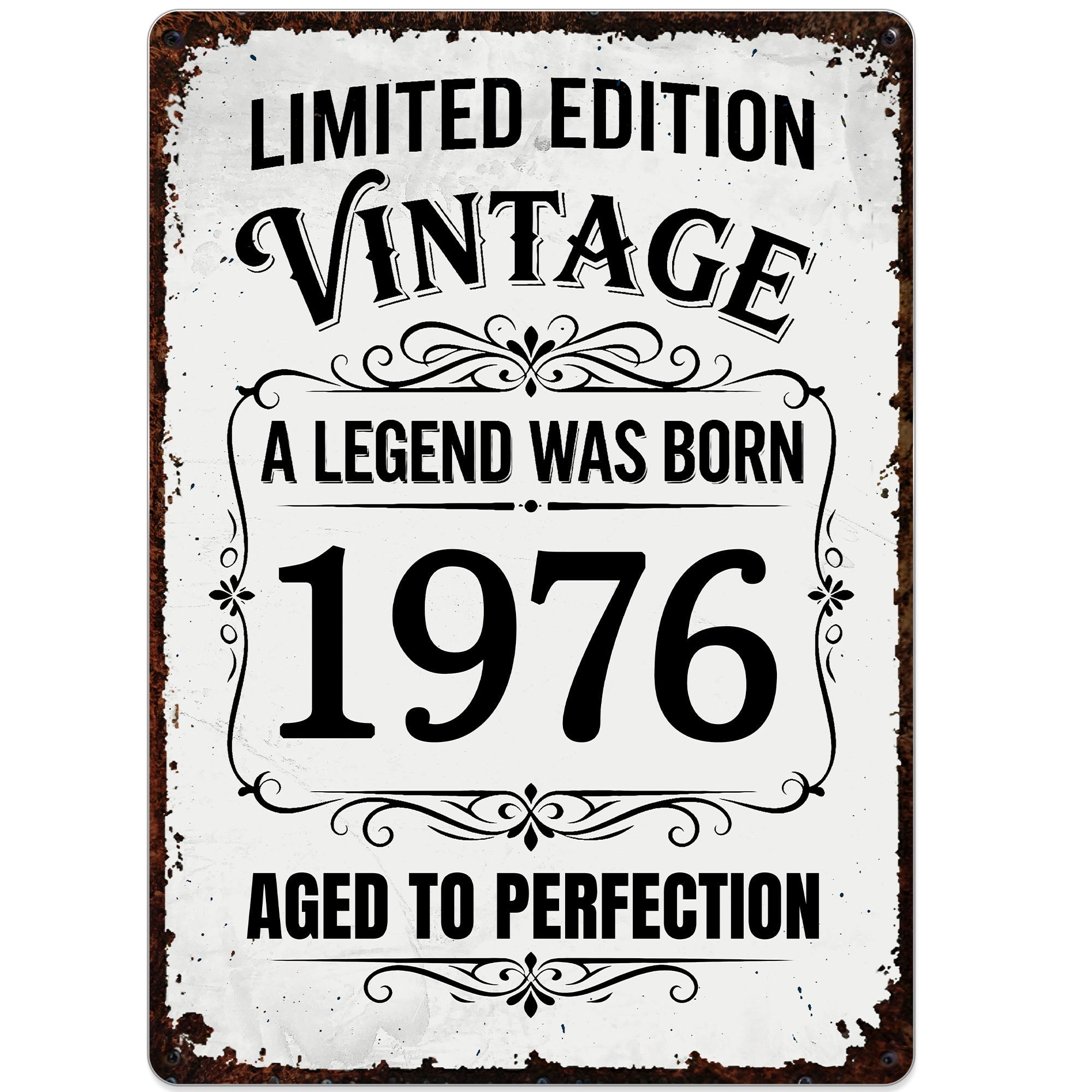 Personalized Vintage Metal Sign Custom Year Gift for Dad