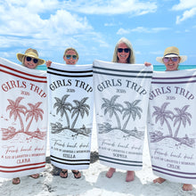 Load image into Gallery viewer, Personalized Microfiber Beach Towel Custom Name Friends Gift

