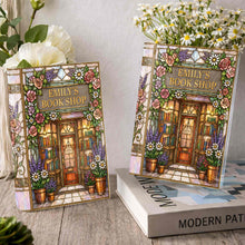 Load image into Gallery viewer, Personalized Acrylic Book Vase Custom Name Gift for Book Lovers
