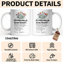 Load image into Gallery viewer, Personalized Book Lover Coffee Mug Custom Name Gift Idea
