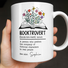 Load image into Gallery viewer, Personalized Book Lover Coffee Mug Custom Name Gift Idea
