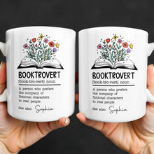 Load image into Gallery viewer, Personalized Book Lover Coffee Mug Custom Name Gift Idea
