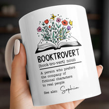 Load image into Gallery viewer, Personalized Book Lover Coffee Mug Custom Name Gift Idea
