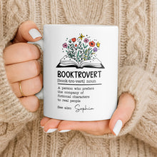 Load image into Gallery viewer, Personalized Book Lover Coffee Mug Custom Name Gift Idea
