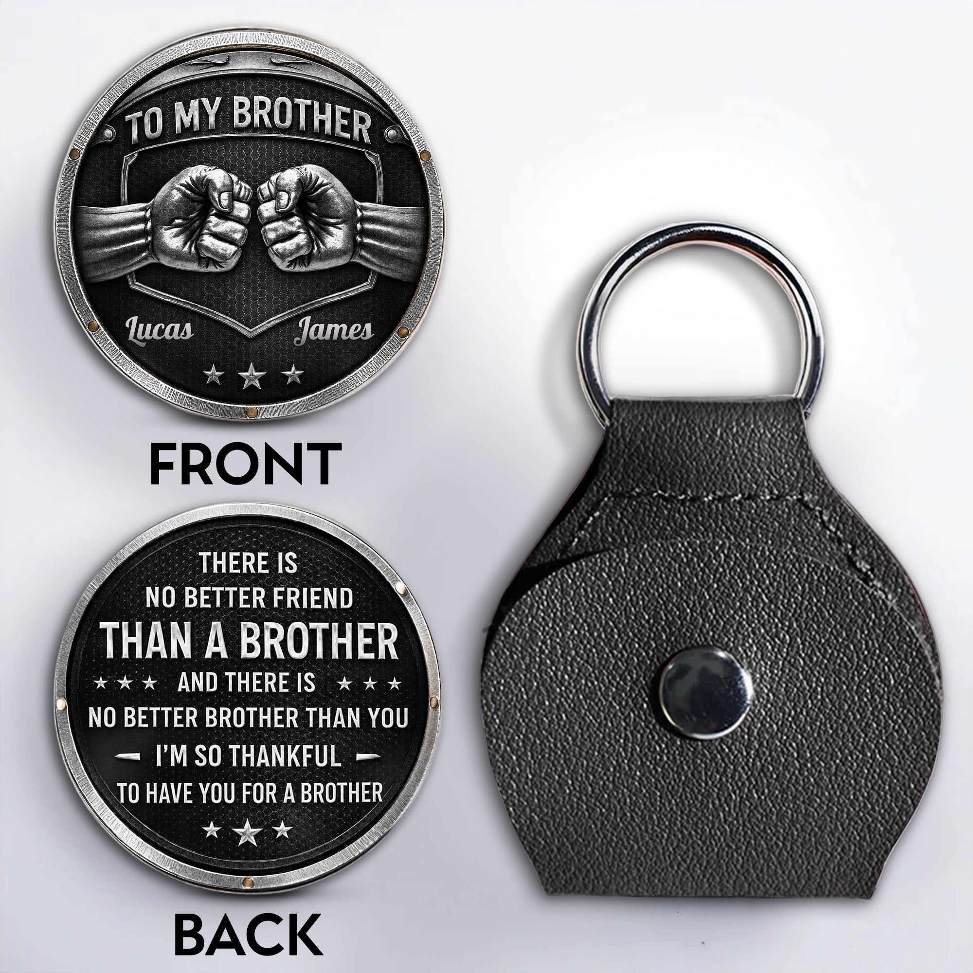 Personalized Pocket Hug Custom Keepsake Gift for Brother
