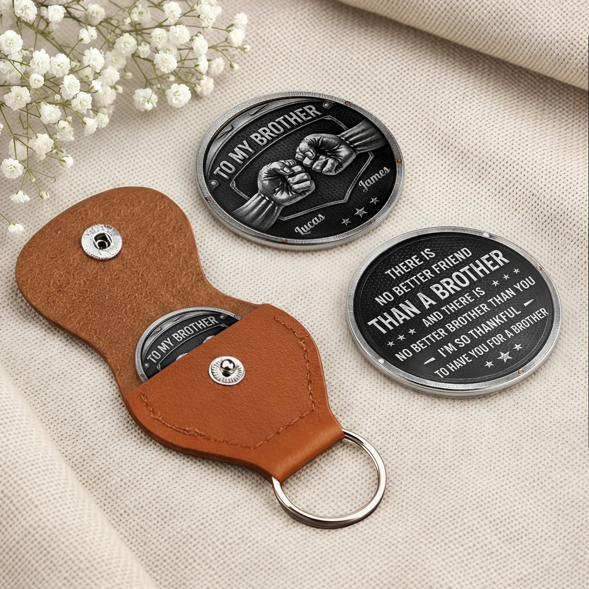 Personalized Pocket Hug Custom Keepsake Gift for Brother