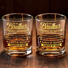 Load image into Gallery viewer, Personalized Custom Whiskey Glass Gift for Brother - 8oz &amp; 11oz
