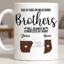Load image into Gallery viewer, Personalized Heart Connection Mug Custom Gift for Brother
