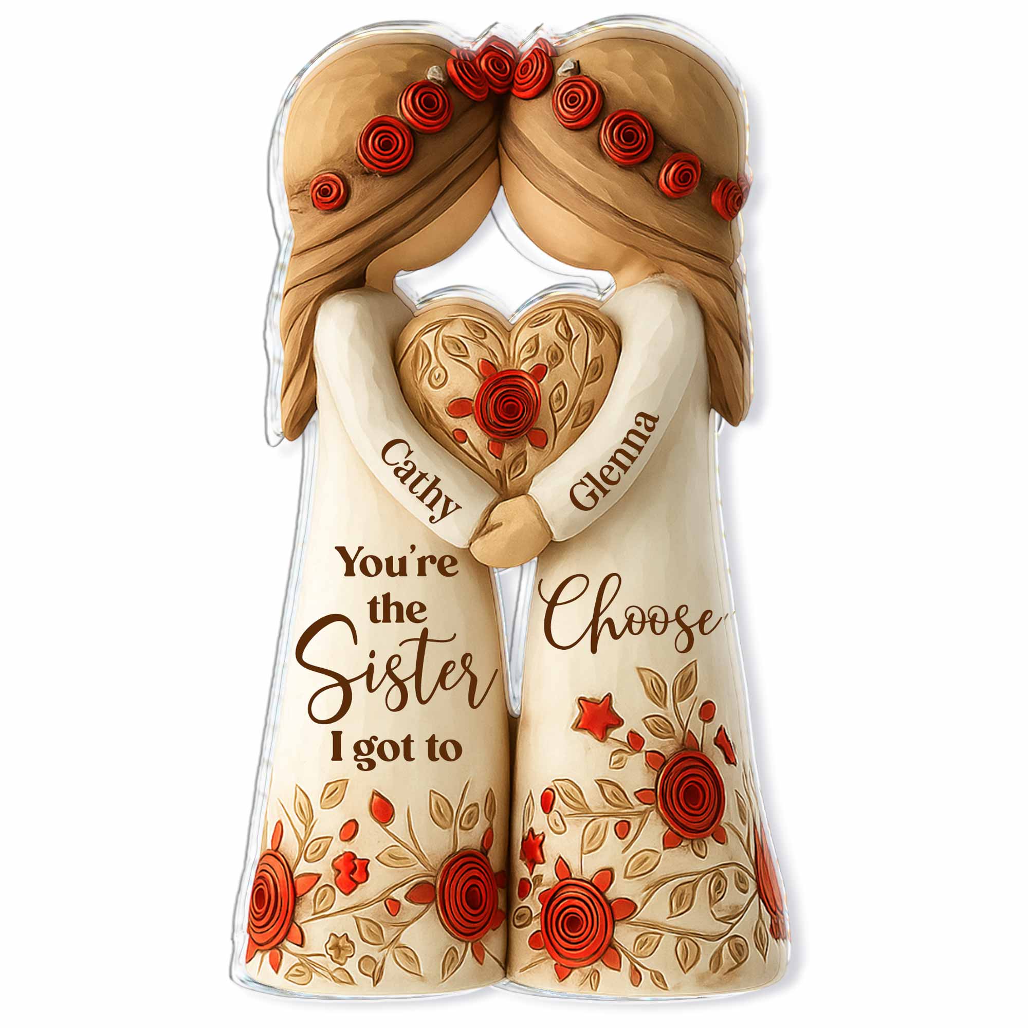 Custom Acrylic Fridge Magnet Sister Quote Personalized Gift