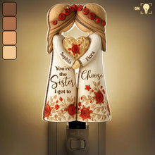 Load image into Gallery viewer, Personalized Wood Acrylic Night Light Custom Gift for Sister
