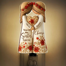 Load image into Gallery viewer, Personalized Wood Acrylic Night Light Custom Gift for Sister

