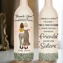 Load image into Gallery viewer, Personalized Bottle Lamp with Custom Message for Best Friends
