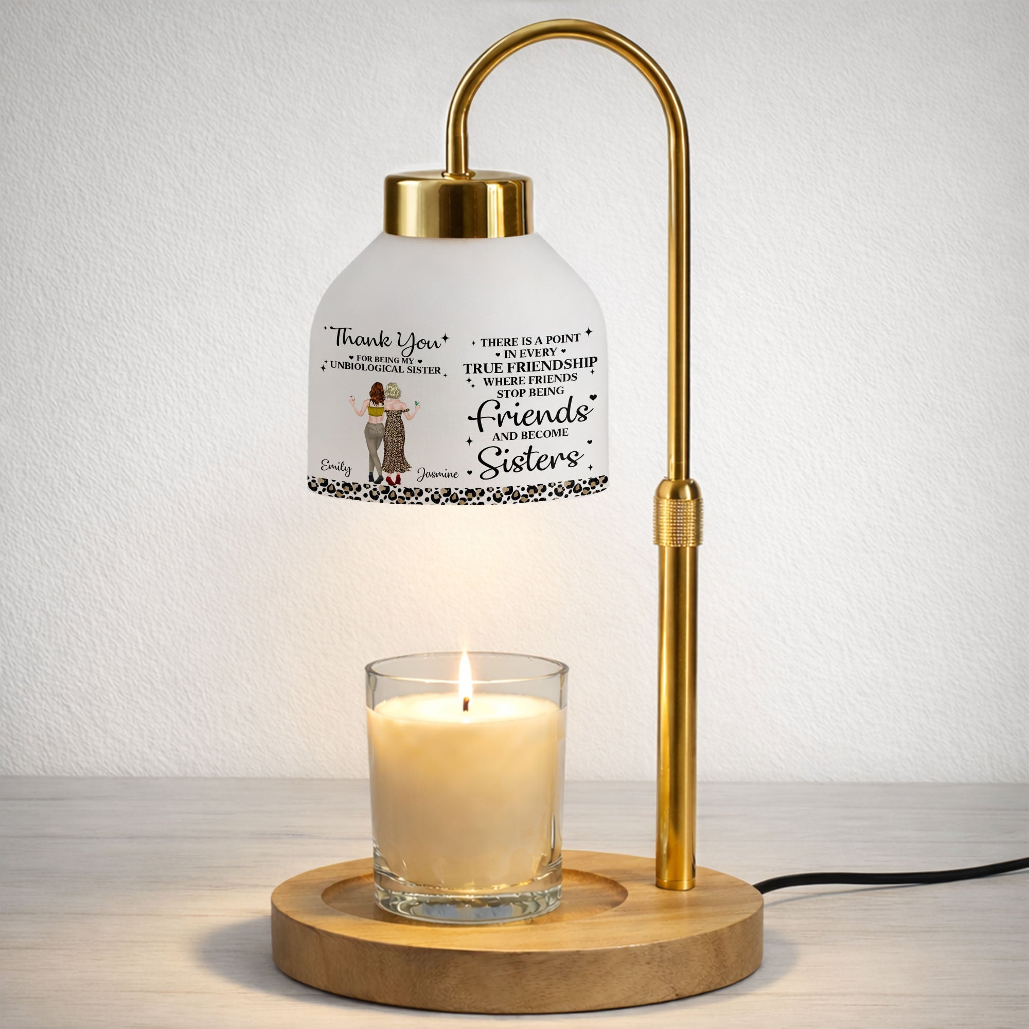 Personalized Candle Warmer Lamp Custom Best Friend Gift Decor