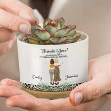 Load image into Gallery viewer, Personalized Plant Pot Best Friend Gift Leopard Print Ceramic
