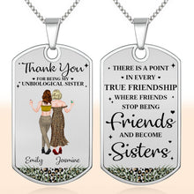 Load image into Gallery viewer, Personalized Dog Tag Necklace for Best Friends Custom Text
