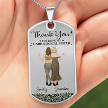 Load image into Gallery viewer, Personalized Dog Tag Necklace for Best Friends Custom Text
