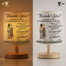Load image into Gallery viewer, Personalized Fabric Lamp Custom Best Friends Art Gift
