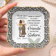 Load image into Gallery viewer, Personalized Lace Square Jewelry Dish Custom Name Gift for Besties
