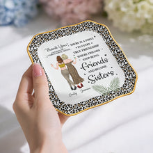 Load image into Gallery viewer, Personalized Lace Square Jewelry Dish Custom Name Gift for Besties
