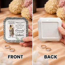 Load image into Gallery viewer, Personalized Lace Square Jewelry Dish Custom Name Gift for Besties
