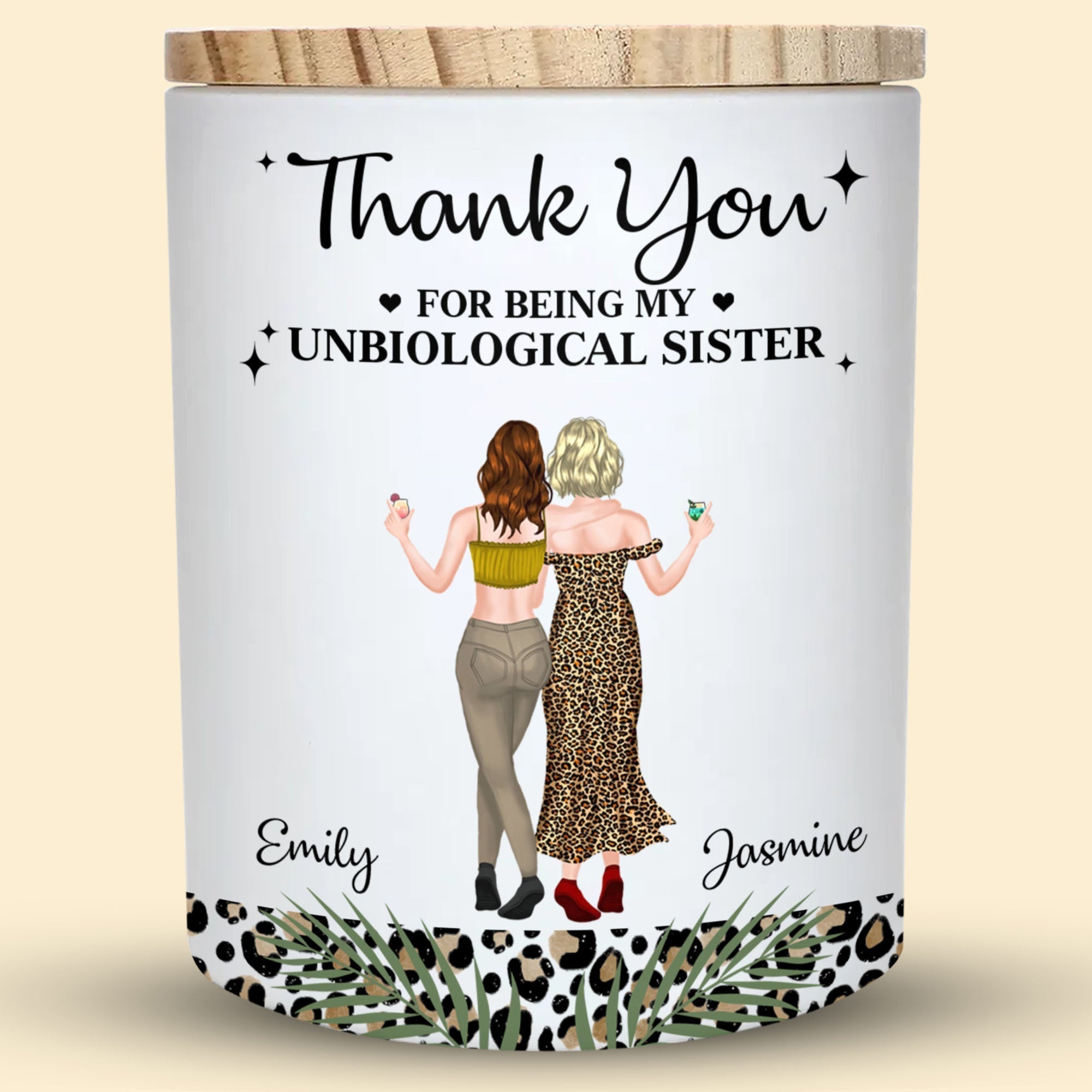 Personalized LED Glass Jar Custom Gift for Best Friend