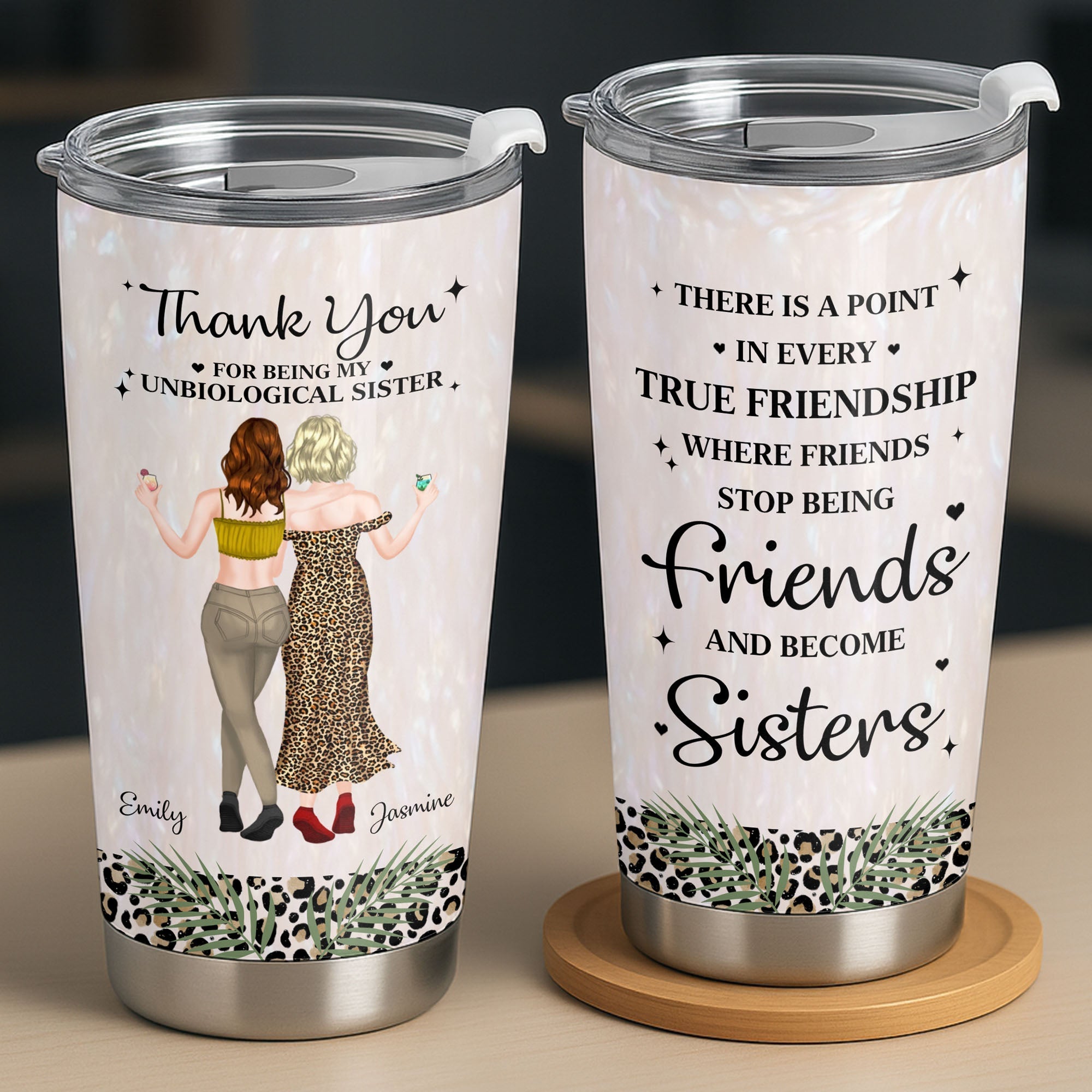 Personalized Stainless Steel Tumbler Best Friend Gift 20oz 30oz