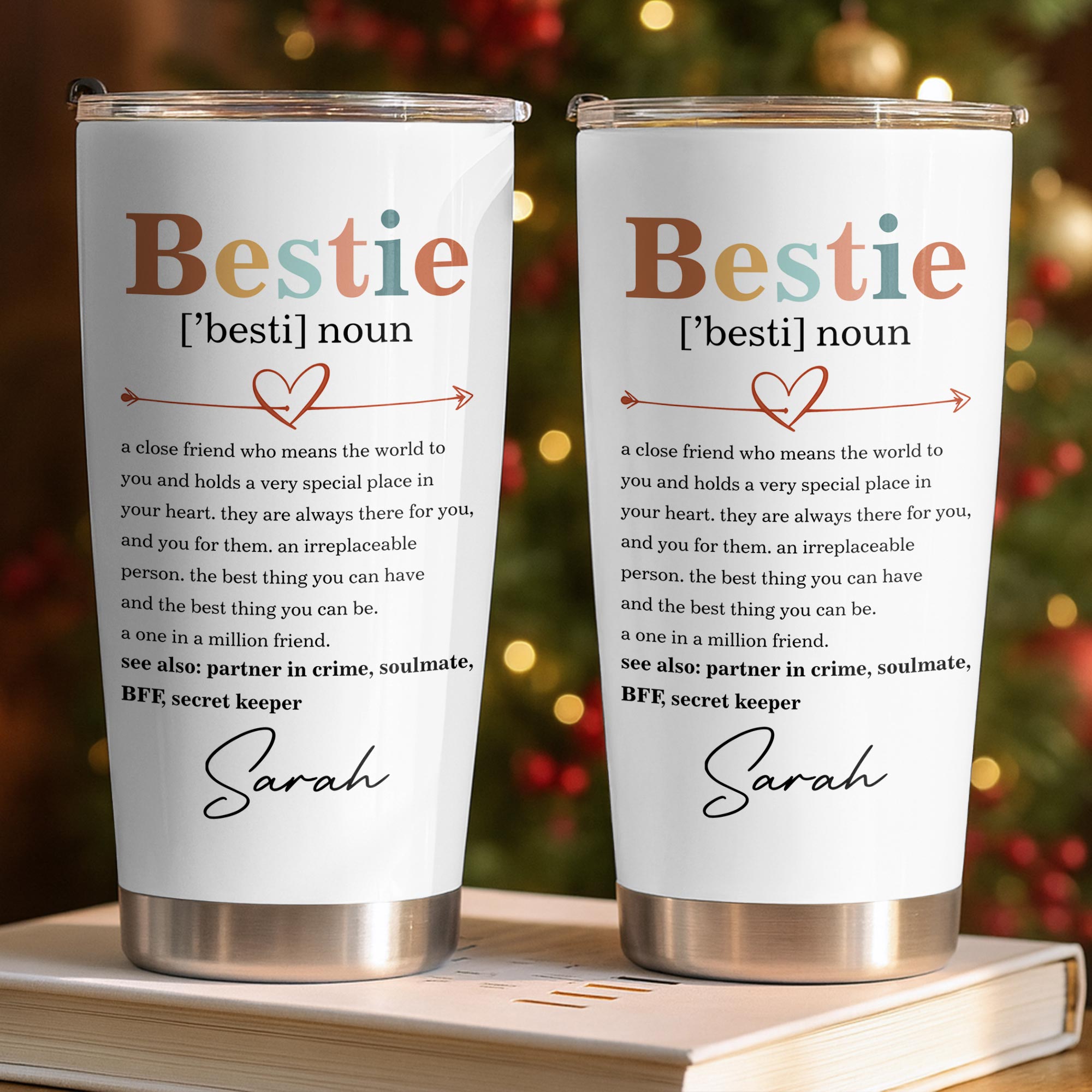 Personalized Bestie Definition Tumbler Custom Name Gift