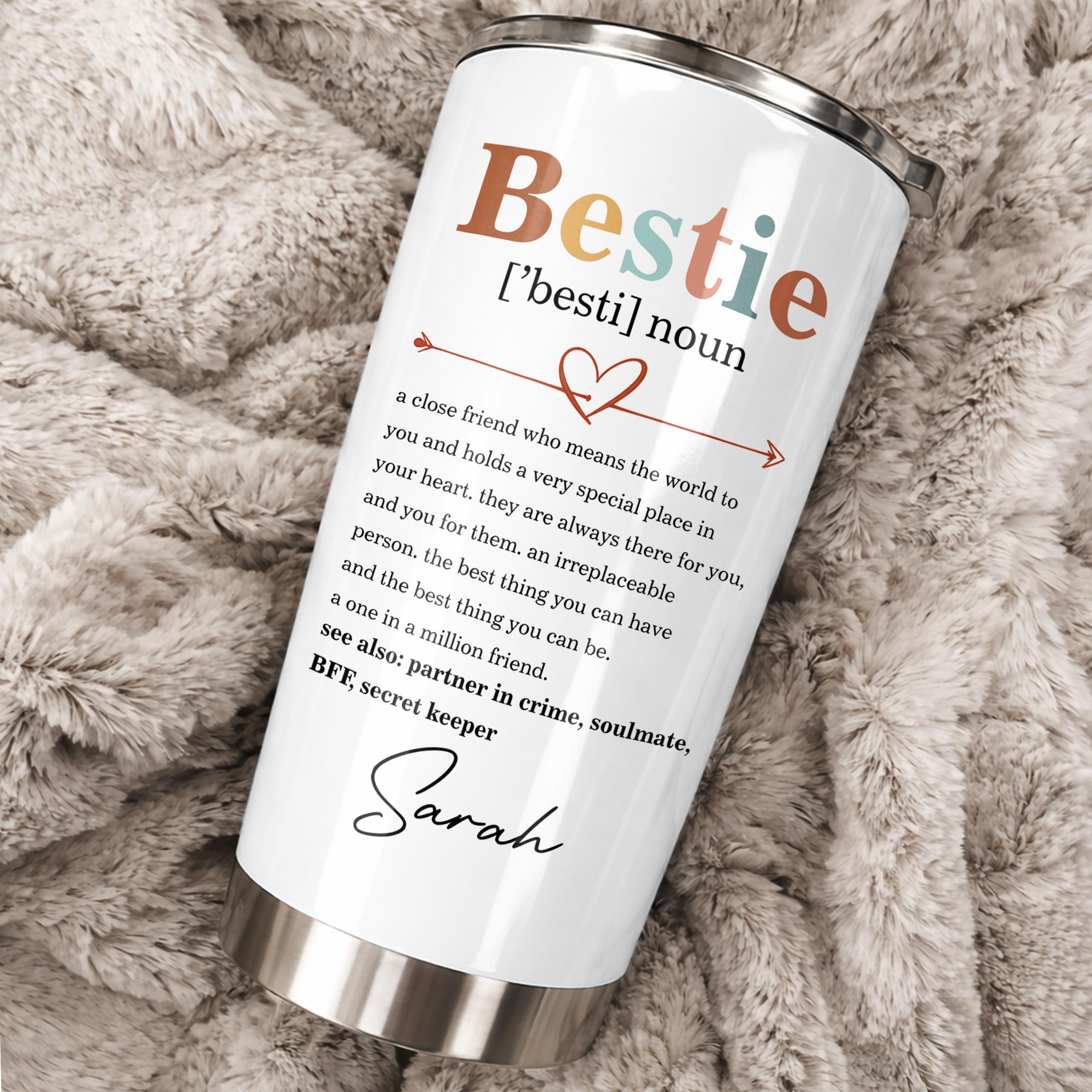 Personalized Bestie Definition Tumbler Custom Name Gift